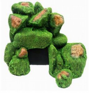 דקורציה לאקווריום סלע ירוק 33x20x19 ס"מ דקורציה לאקווריום סלע ירוק 33x20x19 ס"מ