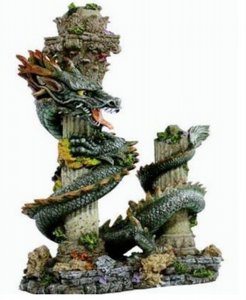 דקורציה לאוווריום נחש דרקון 35x14x38 ס"מ דקורציה לאוווריום נחש דרקון 35x14x38 ס"מ