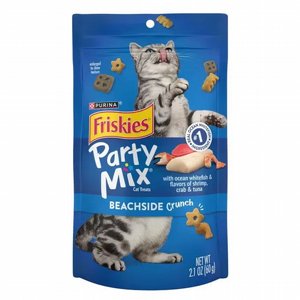חטיף לחתול מעדני הים קראנץ' 60 גרם PARTY MIX פריסקיז פורינה Friskies Purina חטיף לחתול מעדני הים קראנץ' 60 גרם PARTY MIX פריסקיז פורינה Friskies Purina