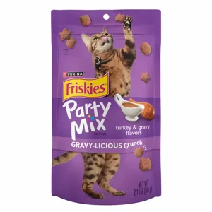 חטיף PARTY MIX לחתול הודו ורוטב 60 גרם פריסקיז פורינה Friskies Purina חטיף PARTY MIX לחתול הודו ורוטב 60 גרם פריסקיז פורינה Friskies Purina